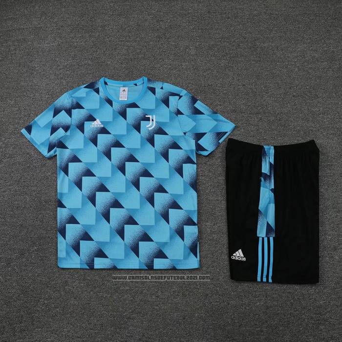 Fato de Treino Juventus Manga Curta 2022-2023 Azul - Calcas Curta
